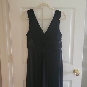 H&M Long Black Evening Dress Size US 8